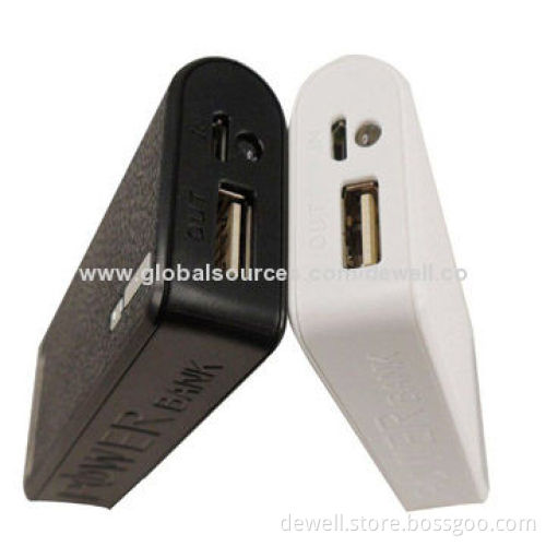 USB Mobile Phone Chargers for Ladies, 2,400/4,000mAh Capacity, Super Mini Size